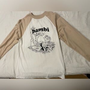 H&M Bambi baseball tee quarter sleeve size XS but runs a bit big